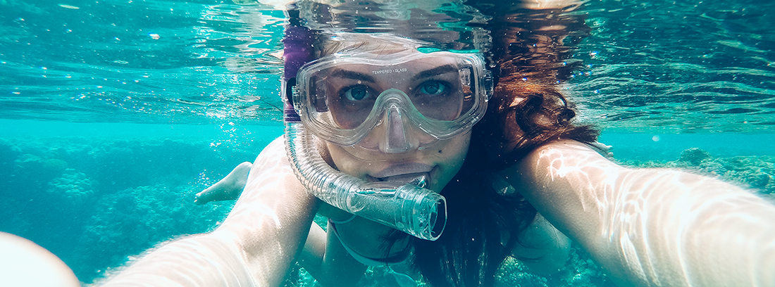 Móviles sumergibles para hacer fotos debajo del agua